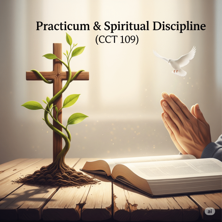 Practicum and Spiritual Discipline (CCT 109)