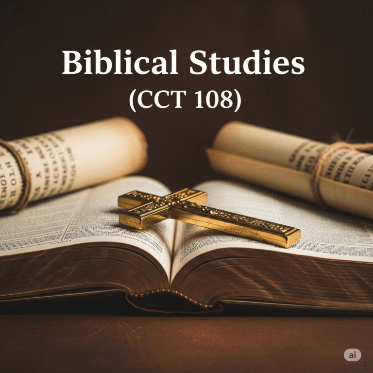 Biblical Studies (CCT 108)